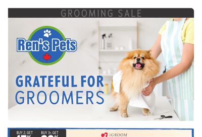 Ren's Pets Grooming Sale Flyer November 6 to 19