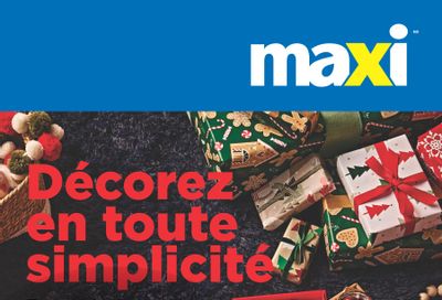 Maxi Holiday Flyer November 9 to December 20