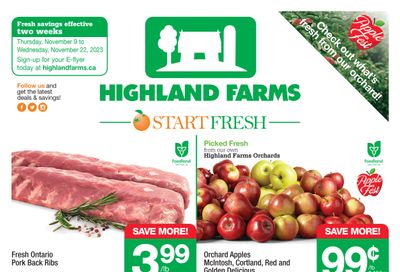 Highland Farms Flyer November 9 to 22