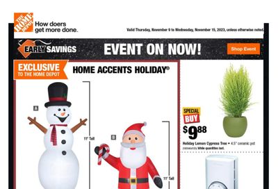 Home Depot (Atlantic) Flyer November 9 to 15