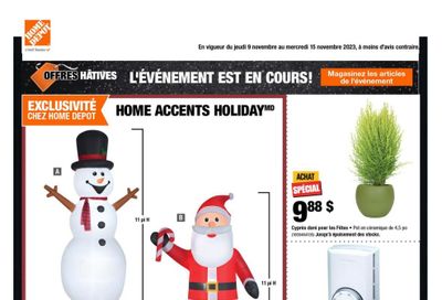 Home Depot (QC) Flyer November 9 to 15