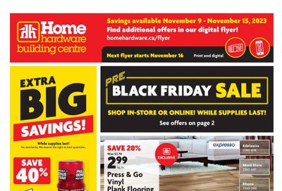 Home Hardware Building Centre (ON) Flyer November 9 to 15