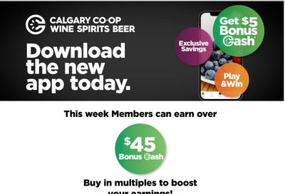 Calgary Co-op Liquor Flyer November 9 to 15