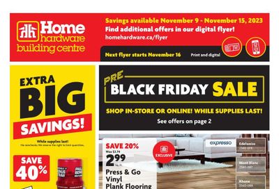 Home Hardware Building Centre (BC) Flyer November 9 to 15