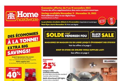 Home Hardware (QC) Flyer November 9 to 15