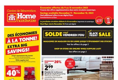 Home Hardware Building Centre (QC) Flyer November 9 to 15