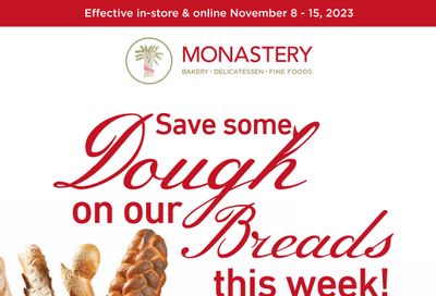 Monastery Bakery Flyer November 8 to 14
