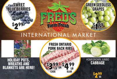 Fred's Farm Fresh Flyer November 8 to 14