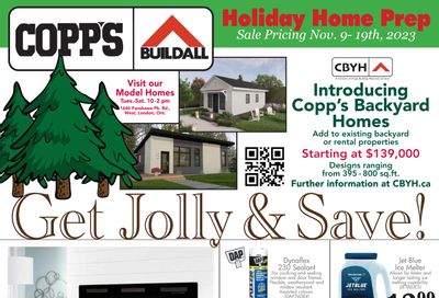 COPP's BuildAll Flyer November 9 to 19