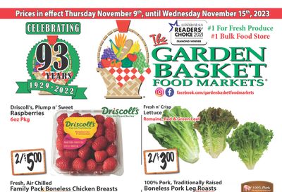 The Garden Basket Flyer November 9 to 15