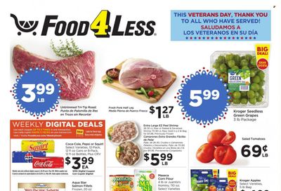 Food 4 Less (CA) Weekly Ad Flyer Specials November 8 to November 14, 2023