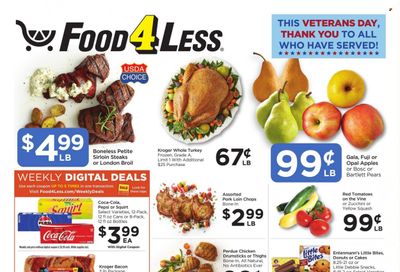 Food 4 Less (IN) Weekly Ad Flyer Specials November 8 to November 14, 2023