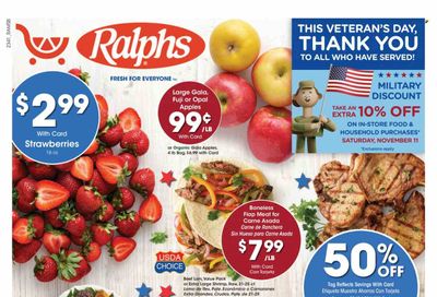 Ralphs (CA) Weekly Ad Flyer Specials November 8 to November 14, 2023