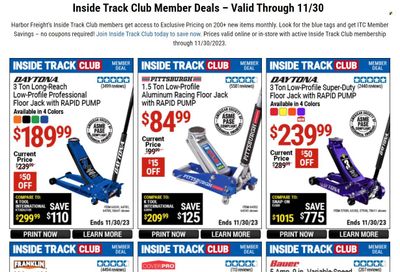 Harbor Freight Weekly Ad Flyer Specials November 7 to November 30, 2023