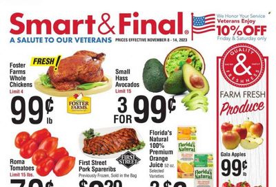 Smart & Final (AZ, CA) Weekly Ad Flyer Specials November 8 to November 14, 2023