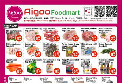 Aigoo Foodmart Flyer November 10 to 16