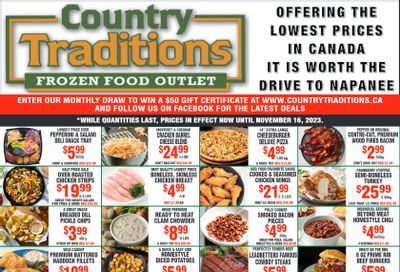 Country Traditions Flyer November 9 to 16