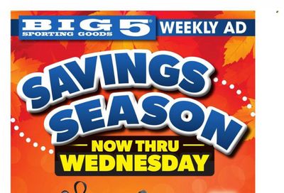 Big 5 (AZ, CA, CO, ID, NM, OR, UT, WA) Weekly Ad Flyer Specials November 6 to November 8, 2023