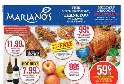 Mariano’s (IL) Weekly Ad Flyer Specials November 8 to November 14, 2023