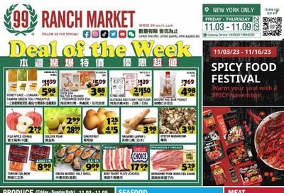 99 Ranch Market (10, 19, 40, CA, MD, NJ, OR, TX, WA) Weekly Ad Flyer Specials November 3 to November 9, 2023