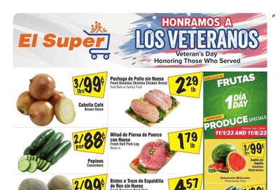 El Super (TX) Weekly Ad Flyer Specials November 8 to November 14, 2023