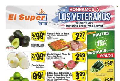 El Super (CA) Weekly Ad Flyer Specials November 8 to November 14, 2023