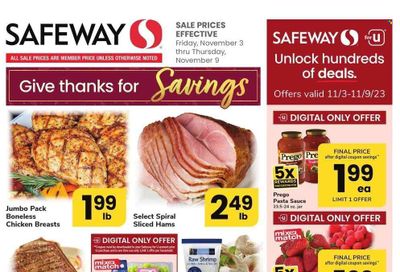 Safeway (MD) Weekly Ad Flyer Specials November 3 to November 9, 2023