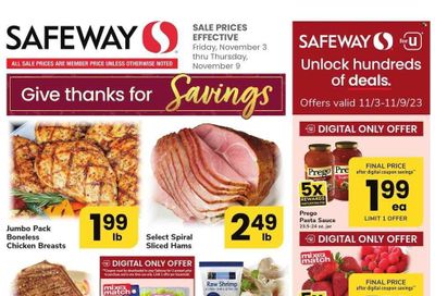 Safeway (VA) Weekly Ad Flyer Specials November 3 to November 9, 2023