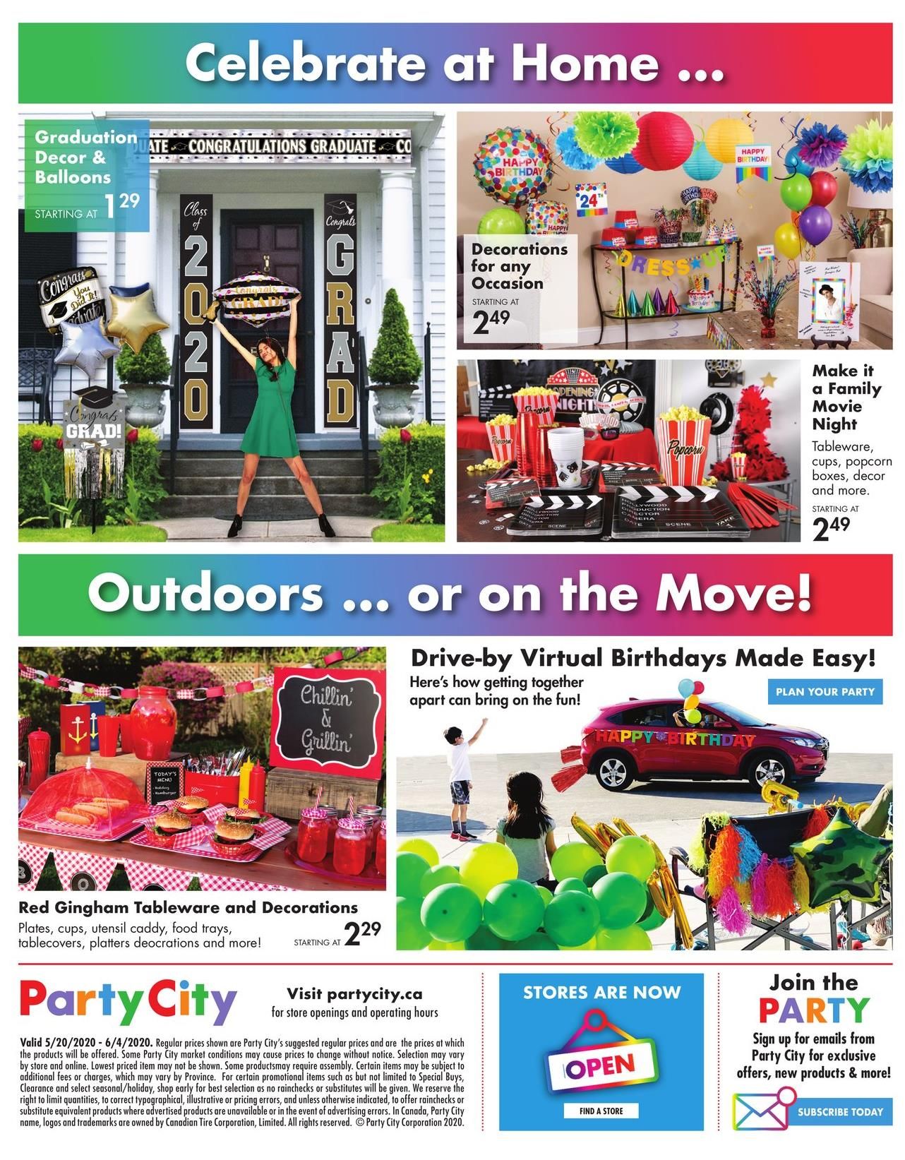 Party City Flyer May 20 to June 4