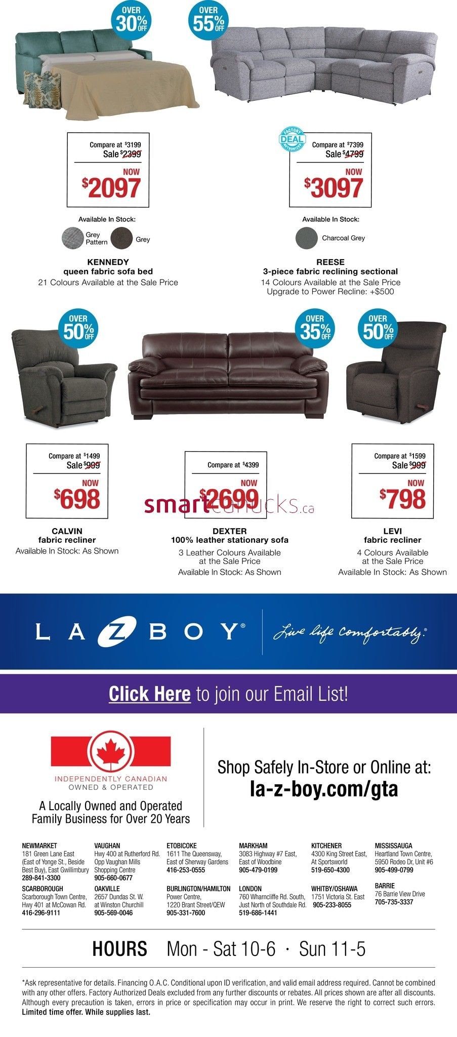 La-Z-Boy (GTA) Flyer May 19 to June 10