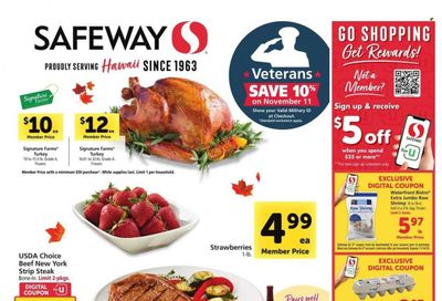 Safeway (HI) Weekly Ad Flyer Specials November 8 to November 14, 2023