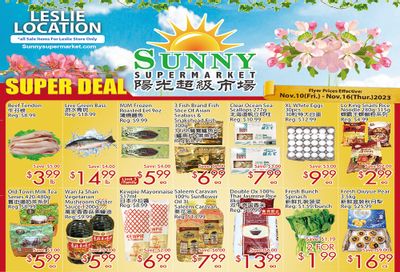 Sunny Supermarket (Leslie) Flyer November 10 to 16
