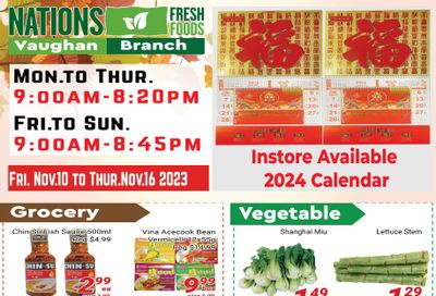 Nations Fresh Foods (Vaughan) Flyer November 10 to 16