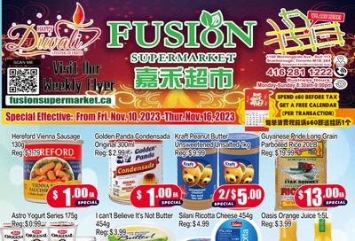 Fusion Supermarket Flyer November 10 to 16