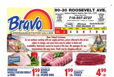 Bravo Supermarkets (CT, FL, MA, NJ, NY, PA) Weekly Ad Flyer Specials November 3 to November 9, 2023