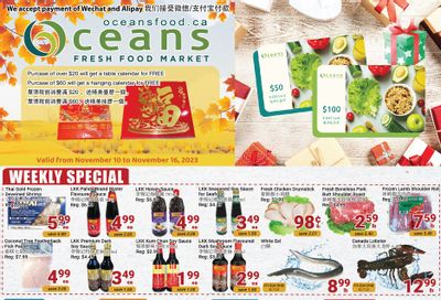 Oceans Fresh Food Market (Mississauga) Flyer November 10 to 16