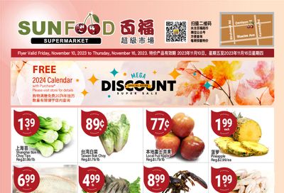 Sunfood Supermarket Flyer November 10 to 16