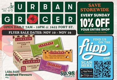 Urban Grocer Flyer November 10 to 16