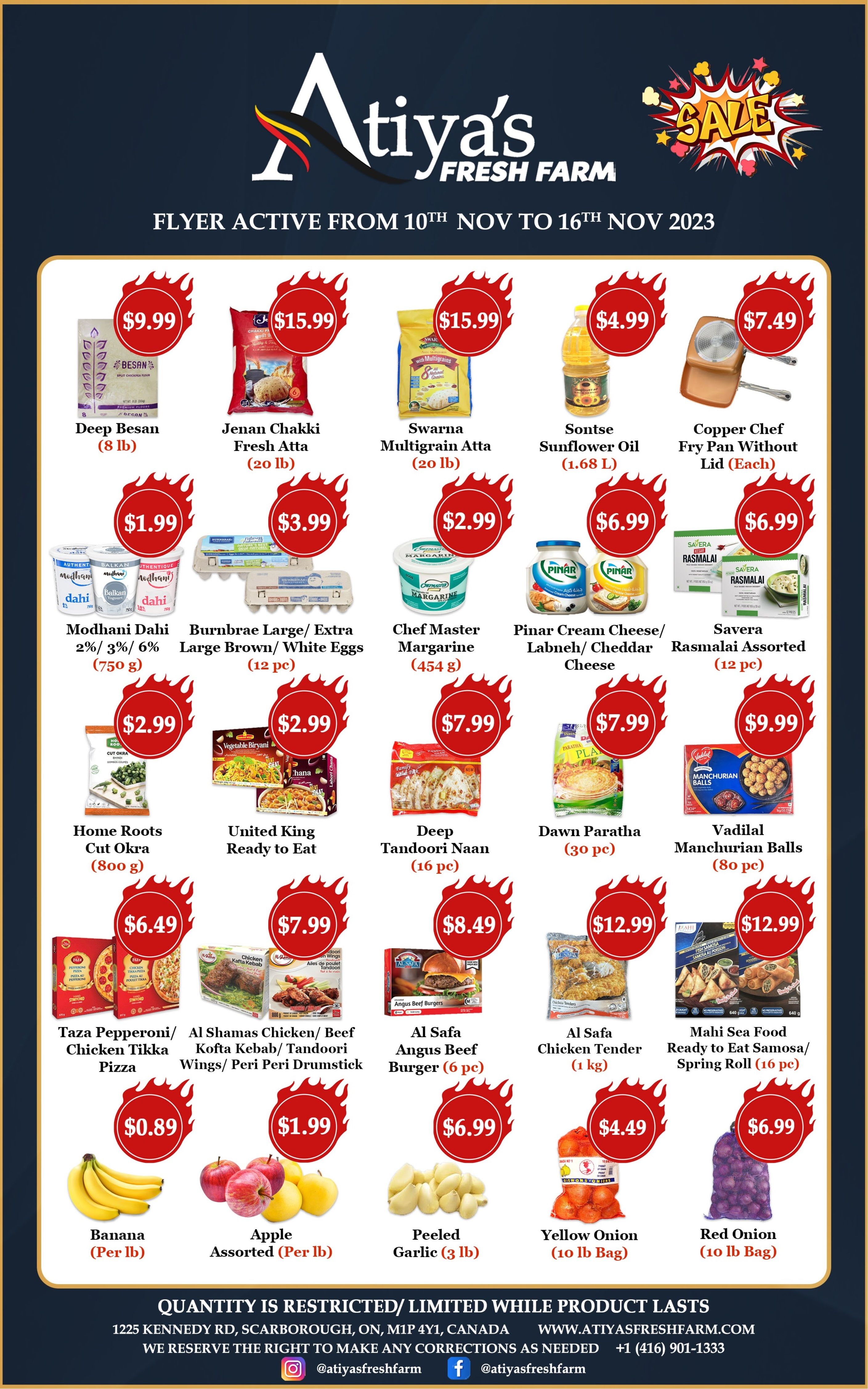 Atiya's Fresh Farm Flyer November 10 to 16
