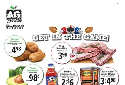 AG Foods Flyer November 10 to 16
