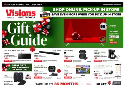 Visions Electronics Gift Guide Flyer November 10 to 16