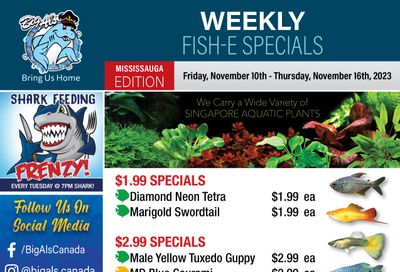 Big Al's (Mississauga) Weekly Specials November 10 to 16