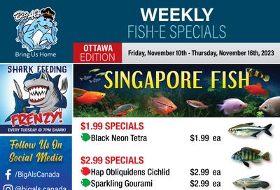 Big Al's (Ottawa East) Weekly Specials November 10 to 16