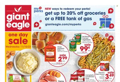 Giant Eagle (WV) Weekly Ad Flyer Specials November 9 to November 15, 2023