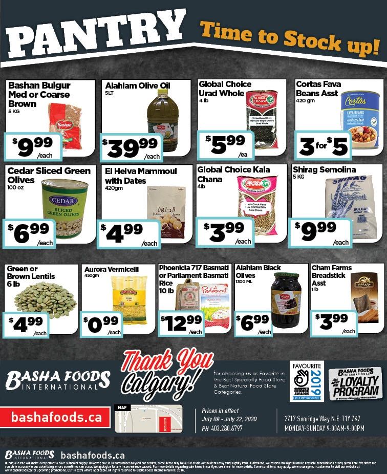 Basha Foods International Flyer July 9 to 22