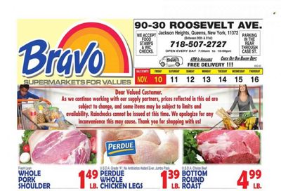 Bravo Supermarkets (CT, FL, MA, NJ, NY, PA) Weekly Ad Flyer Specials November 10 to November 16, 2023