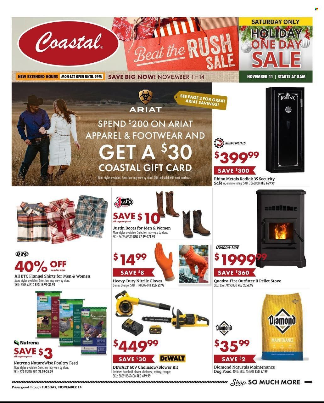 Coastal Farm & Ranch Weekly Ad Flyer Specials November 1 to November 14, 2023