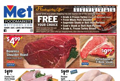 Met Foodmarkets Weekly Ad Flyer Specials November 5 to November 11, 2023