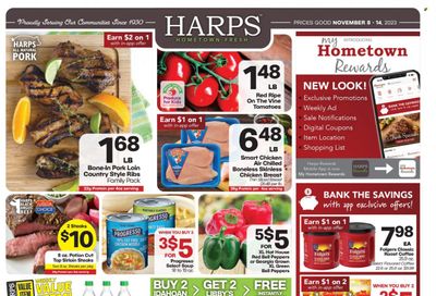 Harps Hometown Fresh (AR, KS, MO, OK) Weekly Ad Flyer Specials November 8 to November 14, 2023