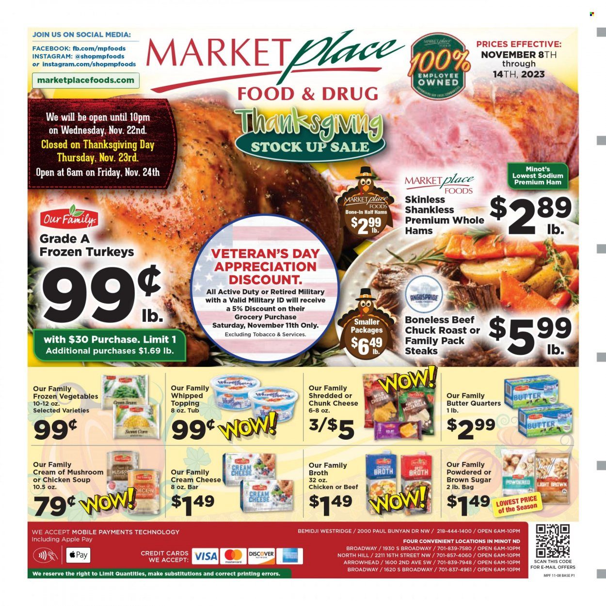 Marketplace Foods (ND) Weekly Ad Flyer Specials November 8 to November 14, 2023